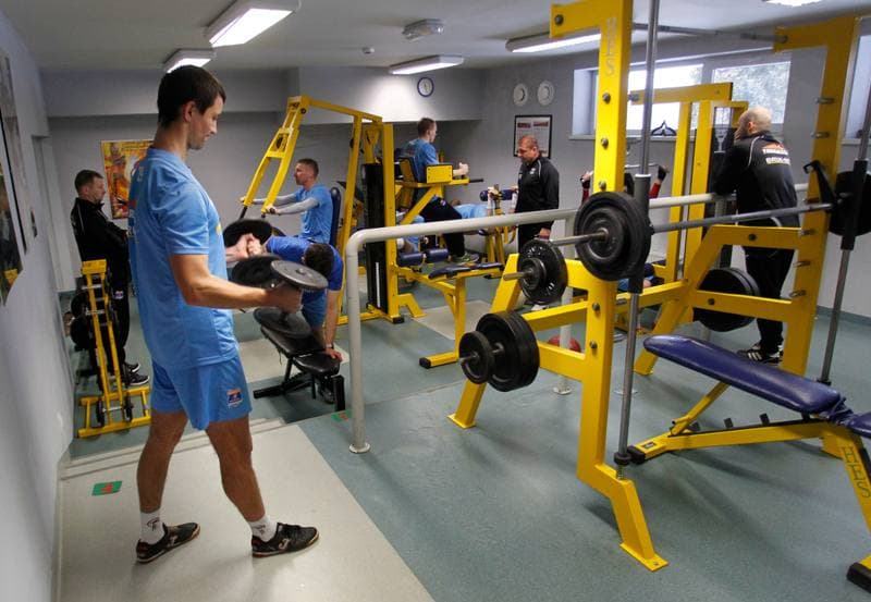 Football. Termalica Bruk-Bet Nieciecza. Training. 30.01.2014