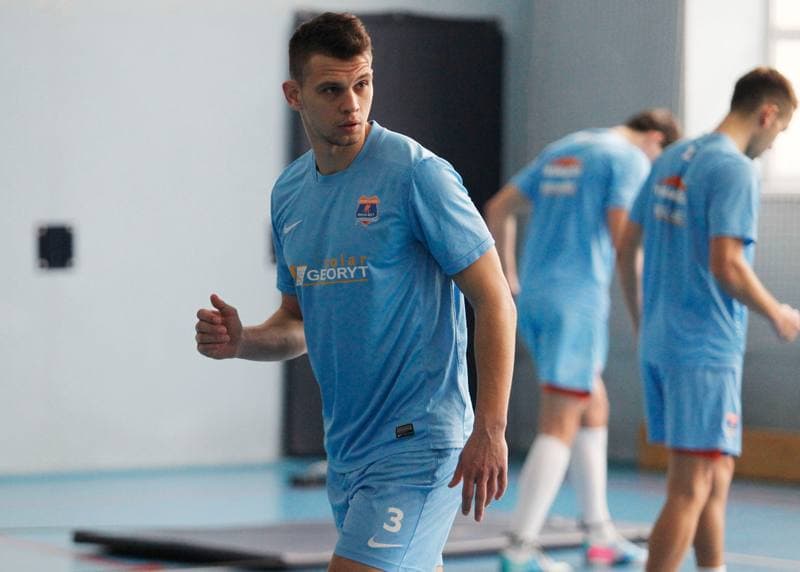 Football. Termalica Bruk-Bet Nieciecza. Training. 30.01.2014