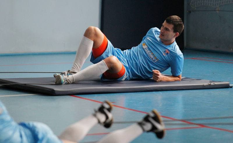 Football. Termalica Bruk-Bet Nieciecza. Training. 30.01.2014