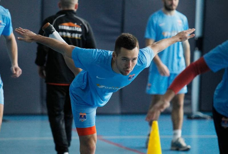 Football. Termalica Bruk-Bet Nieciecza. Training. 30.01.2014