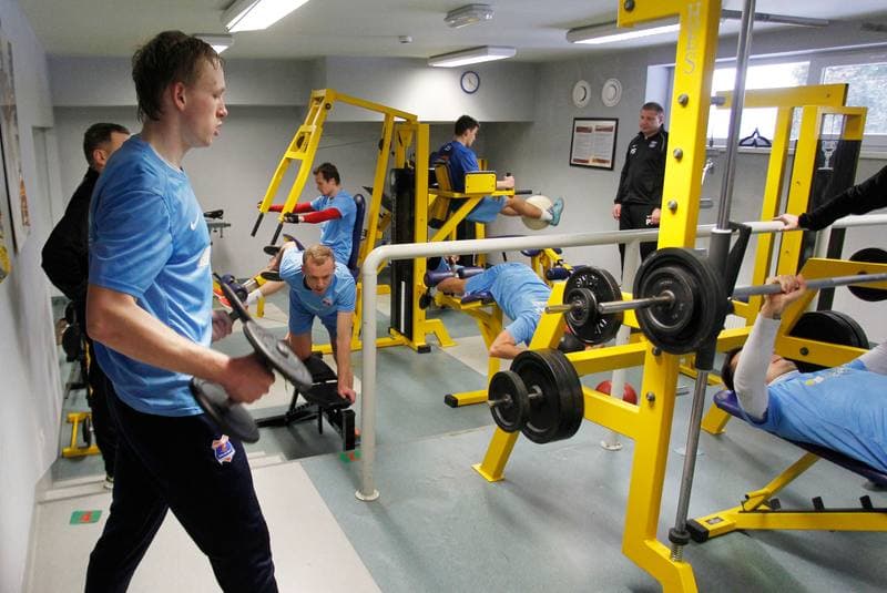 Football. Termalica Bruk-Bet Nieciecza. Training. 30.01.2014