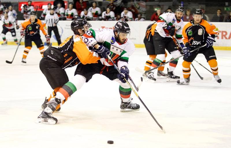 Ice Hockey. Polska Hokej Liga. GKS Tychy - JKH GKS Jastrzebie. 30.11.2014
