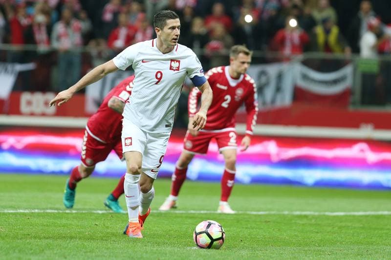 Football. World Cup Qualifiers. Poland - Denmark. 08.10.2016