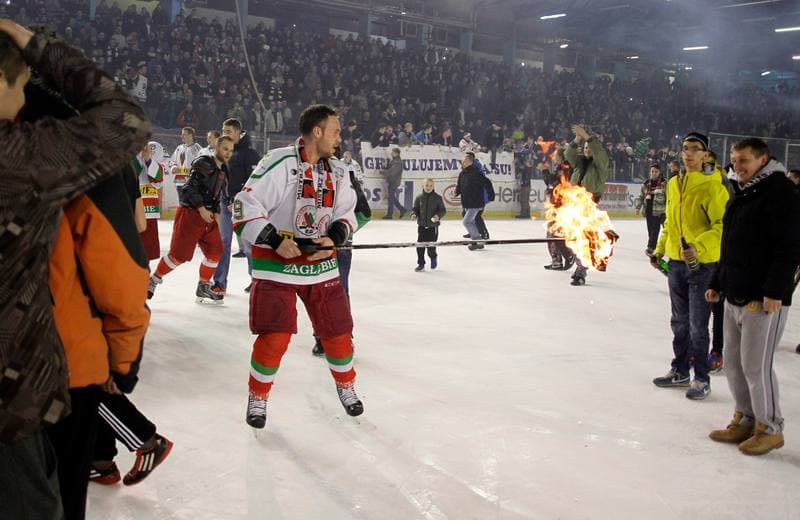 Ice Hockey. I Liga. Zaglebie Sosnowiec - Nesta Torun. 22.03.2015