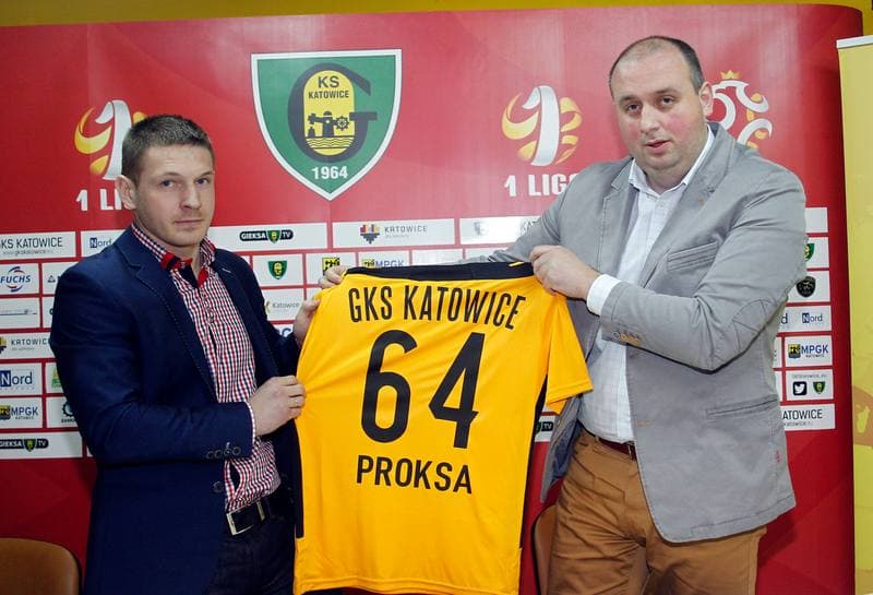 Football. GKS Katowice. Press Conference. 17.03.2015