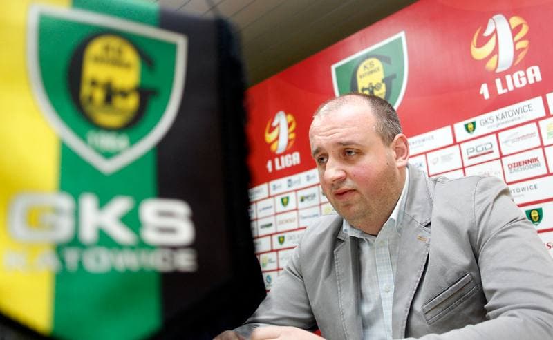 Football. GKS Katowice. Press Conference. 17.03.2015