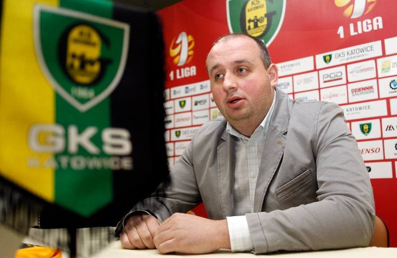 Football. GKS Katowice. Press Conference. 17.03.2015