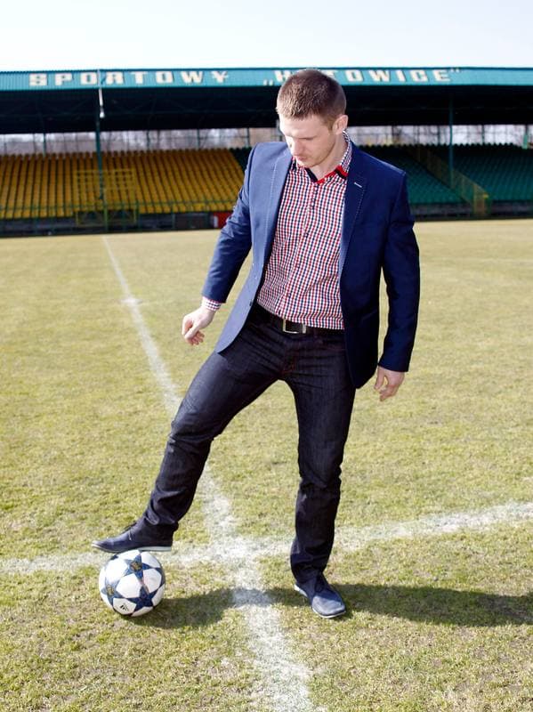 Football. GKS Katowice. Press Conference. 17.03.2015