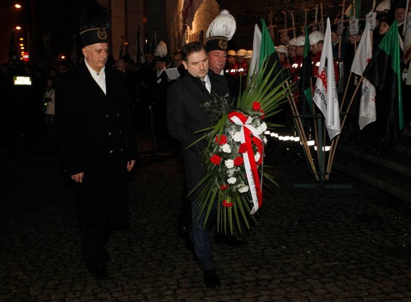 Katowice. Celebrations of the 33rd Anniversary of the Pacification of Wujek Mine. 16.12.2014