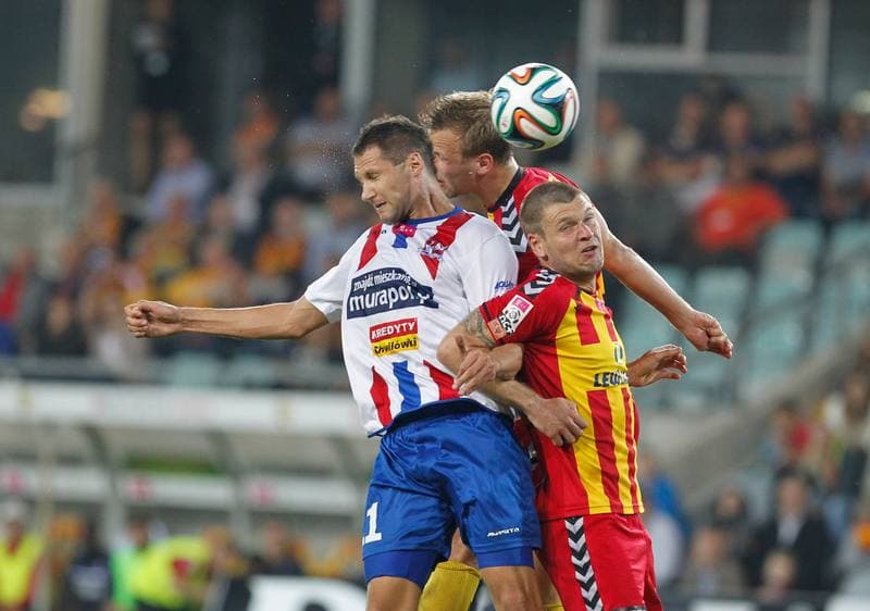 Football. T-Mobile Ekstraklasa. Korona Kielce - Podbeskidzie Bielsko Biala. 15.09.2014