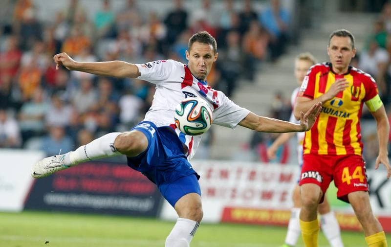 Football. T-Mobile Ekstraklasa. Korona Kielce - Podbeskidzie Bielsko Biala. 15.09.2014