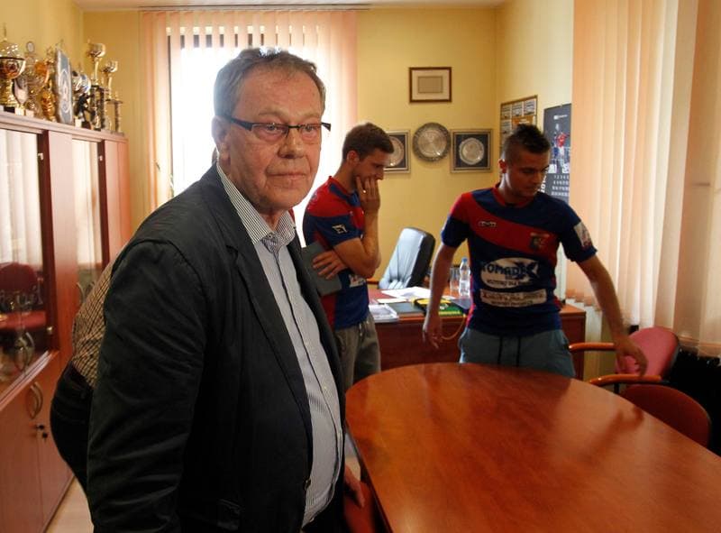 Football. Odra Wodzislaw. Press Conference. 15.09.2014