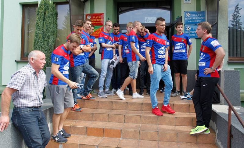 Football. Odra Wodzislaw. Press Conference. 15.09.2014
