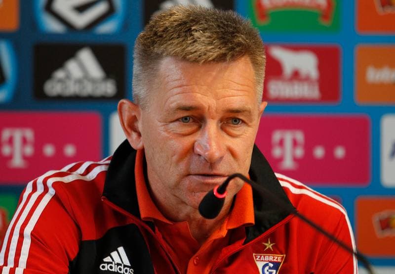 Football. Gornik Zabrze. Press Conference. 12.09.2014