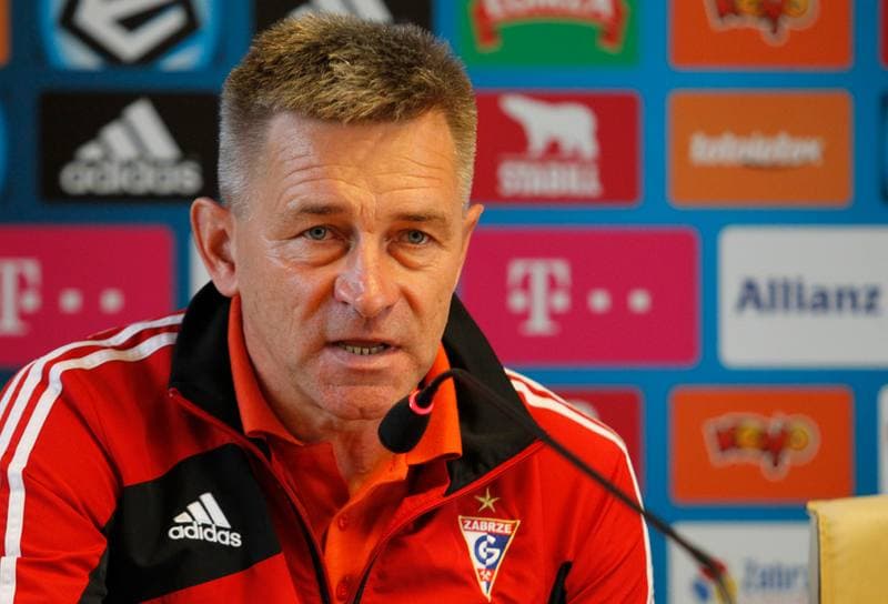 Football. Gornik Zabrze. Press Conference. 12.09.2014