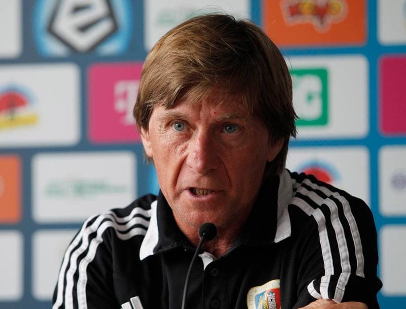 Football. Piast Gliwice. Press Conference. 12.09.2014