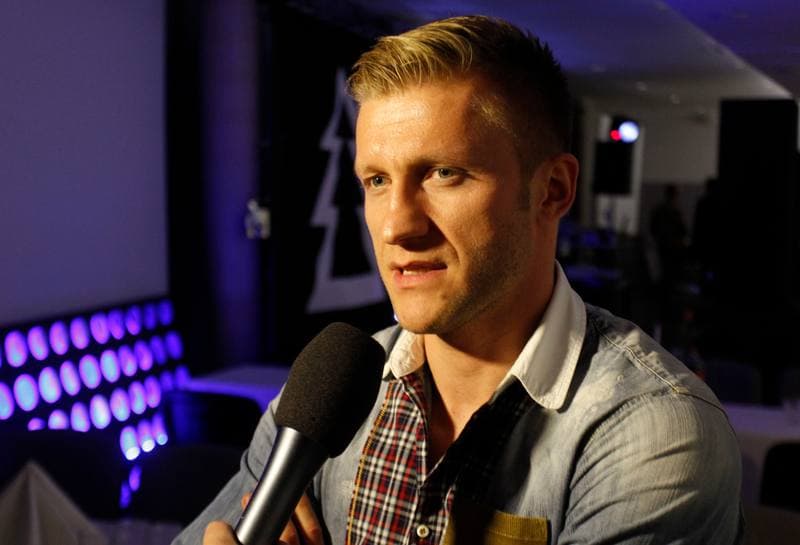 Football. Mateusz Hajto. Press Conference. 22.12.2013