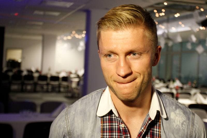 Football. Mateusz Hajto. Press Conference. 22.12.2013