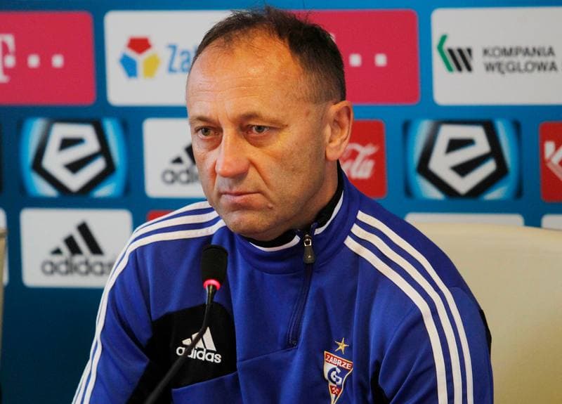 Football. Gornik Zabrze. Press Conference. 22.11.2013