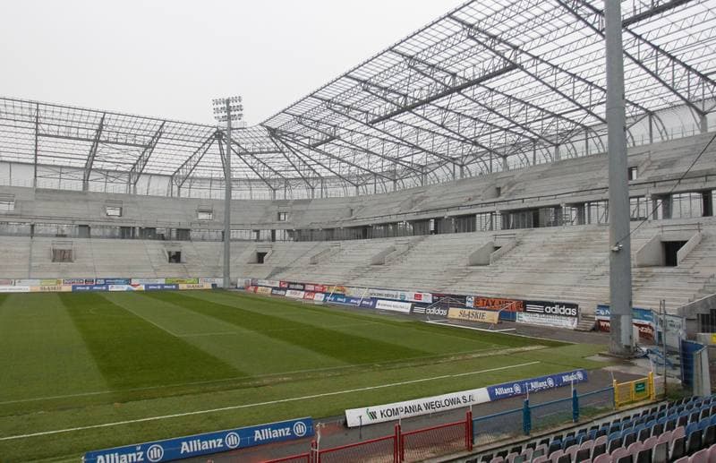 Football. Gornik Zabrze. Press Conference. 22.11.2013