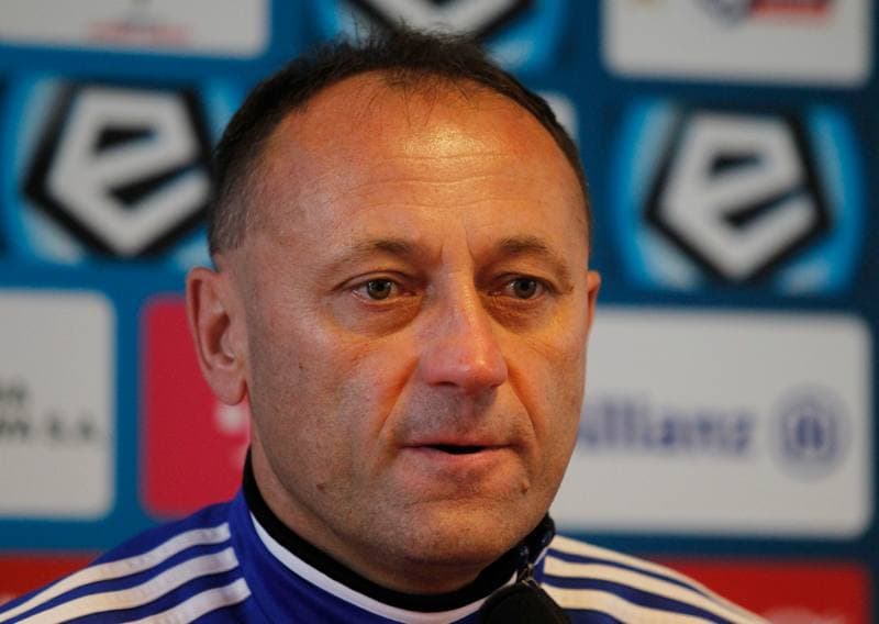 Football. Gornik Zabrze. Press Conference. 22.11.2013