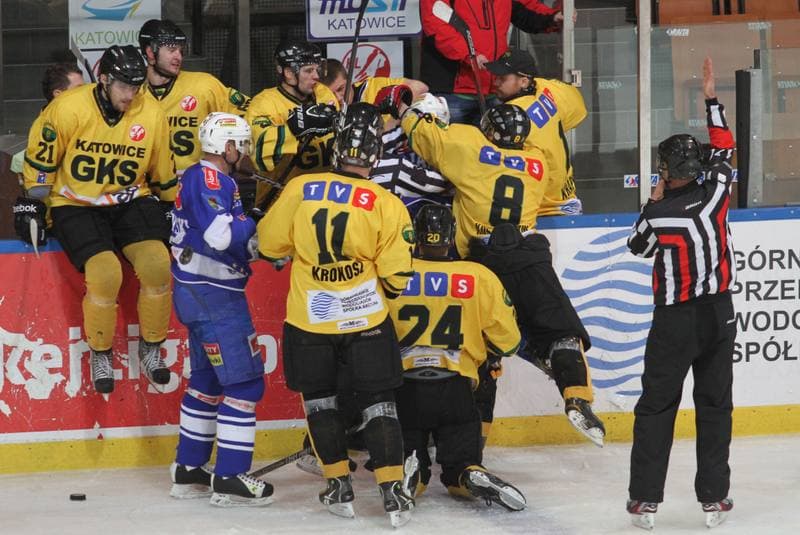 Ice Hockey. Polska Hokej Liga. HC GKS Katowice - Unia Oswiecim. 12.11.2013