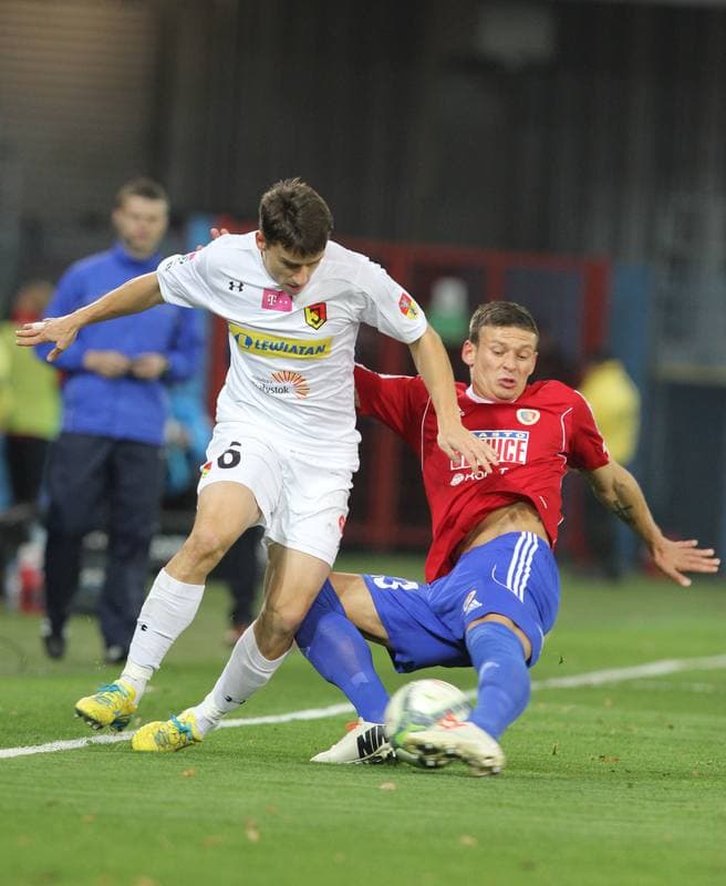 Football. T-Mobile Ekstraklasa. Piast Gliwice - Jagiellonia Bialystok. 04.11.2013