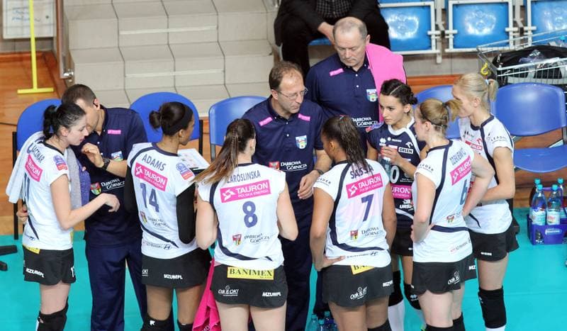 Volleyball. Women's Champions League. MKS Dabrowa Gornicza - Stiinta Bacau. 23.10.2013