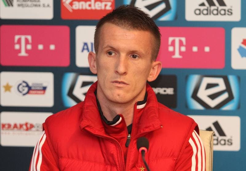 Football. Gornik Zabrze. Press Conference. 16.10.2013