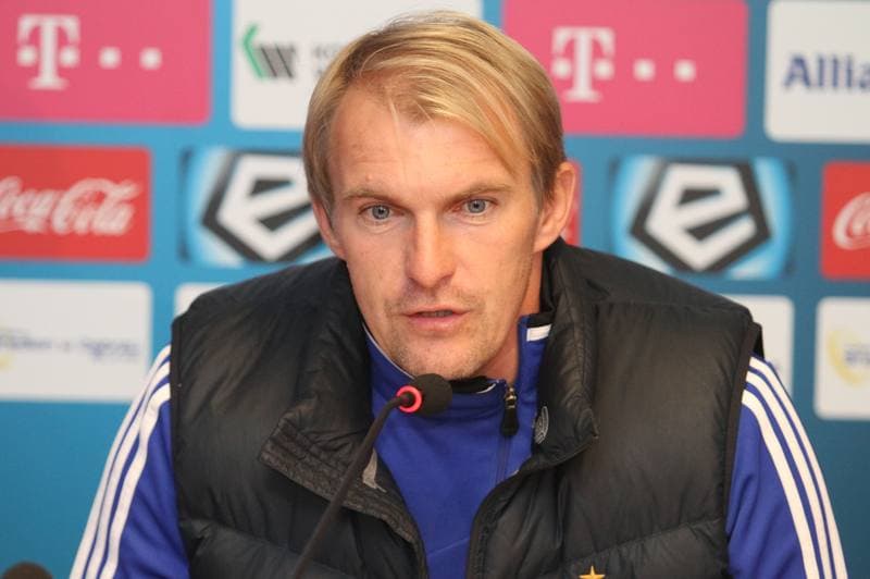 Football. Gornik Zabrze. Press Conference. 16.10.2013