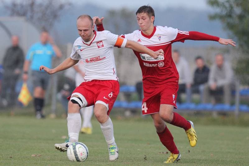 Football. Friendly Match. LZS Piotrowka - Gornik Zabrze. 10.10.2013