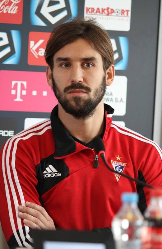 Football. Gornik Zabrze. Press Conference. 12.09.2014