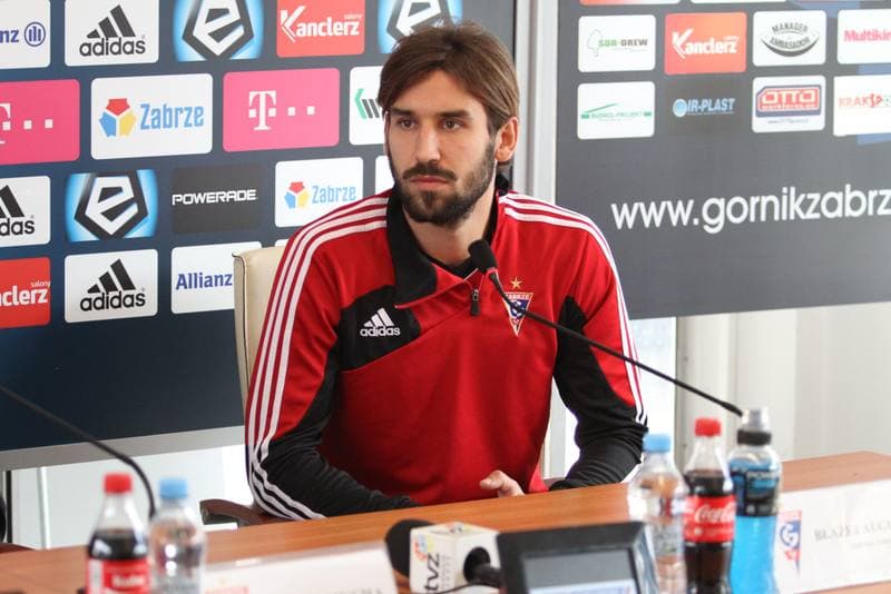 Football. Gornik Zabrze. Press Conference. 12.09.2014