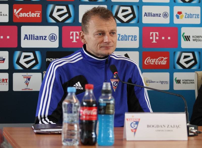 Football. Gornik Zabrze. Press Conference. 12.09.2014