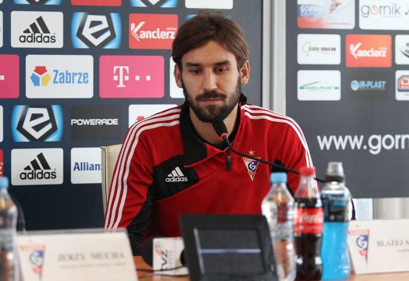 Football. Gornik Zabrze. Press Conference. 12.09.2014