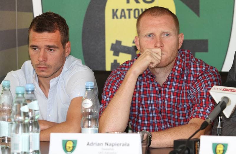 Football. GKS Katowice. Press Conference. 22.08.2013