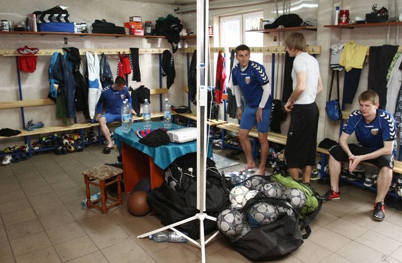 Football. Polonia Bytom. Press Conference. 30.04.2013