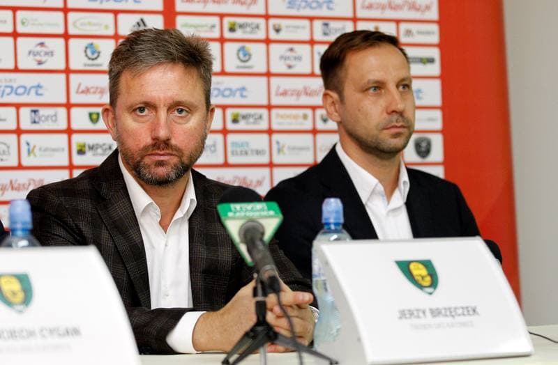 Football. GKS Katowice. Press Conference. 28.09.2015