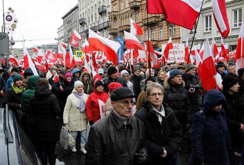 Freedom and Solidarity March. Warsaw. 13.12.2015