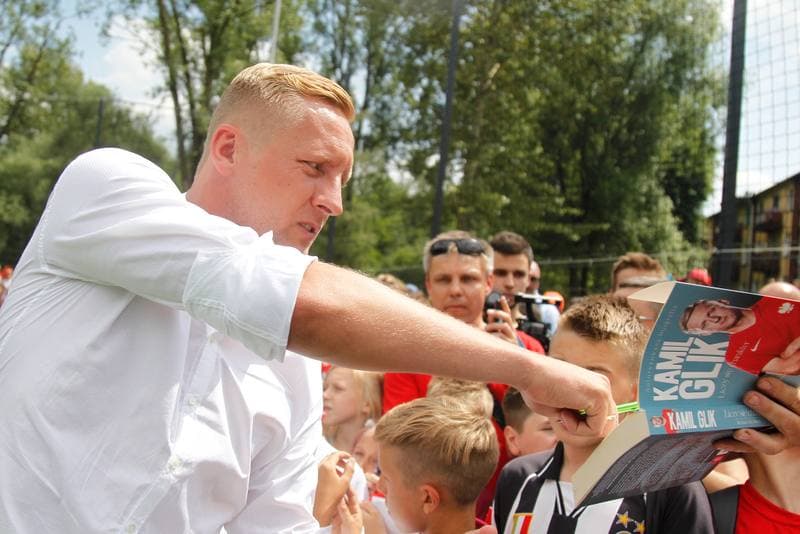 Football. Kamil Glik. Press Conference. 24.06.2017