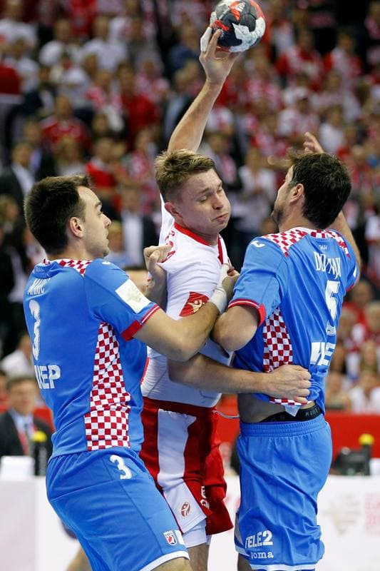 Handball. EHF Euro 2016. Poland - Croatia. 27.01.2016