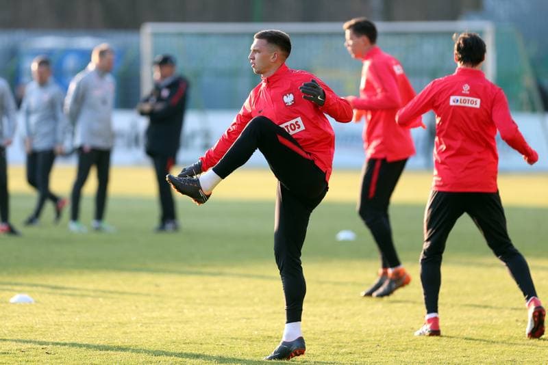 Football. Poland national team. Training. 25.03.2018