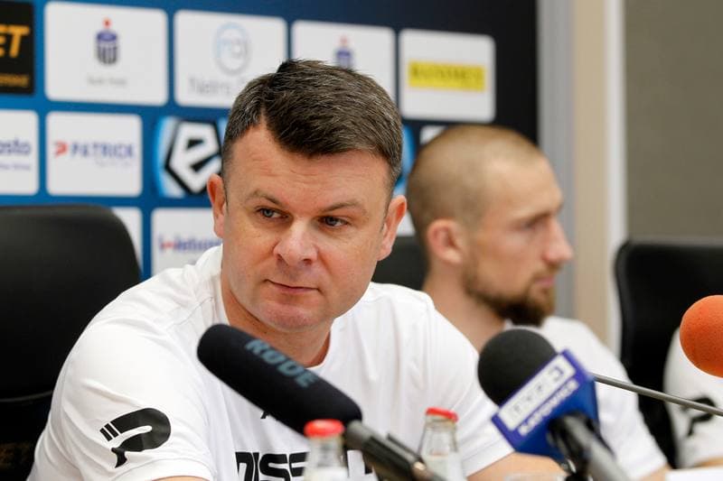 Football. Zaglebie Sosnowiec. Press Conference. 07.02.2019