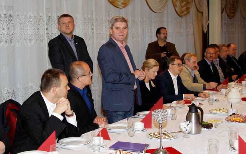 Barbara Nowacka. Breakfast with Trade Unions. 08.10.2015