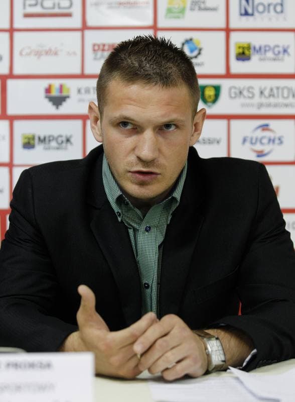 Football. GKS Katowice. Press Conference. 22.06.2015