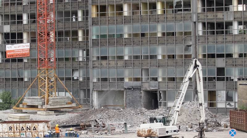 Building Demolition. Katowice. 26.06.2015