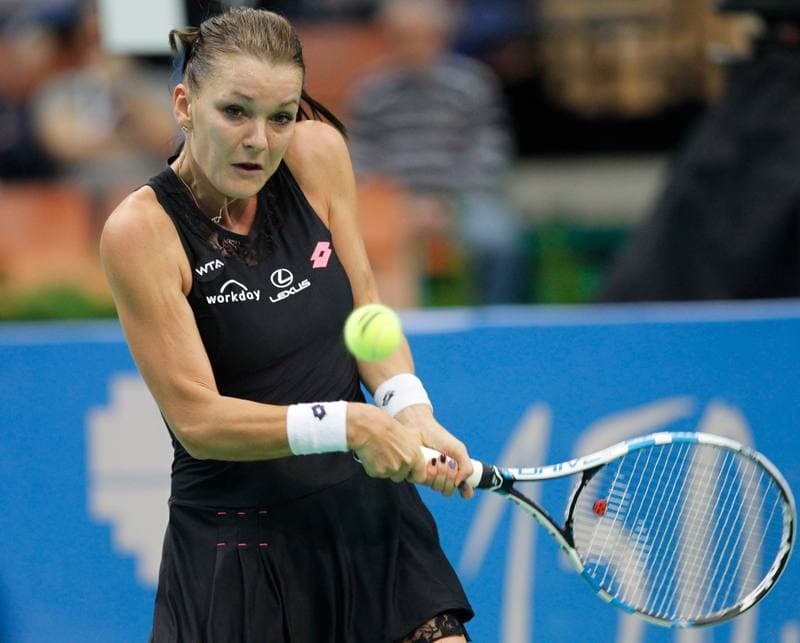 Tennis. Katowice Open. Agnieszka Radwanska - Yanina Wickmayer. 07.04.2015