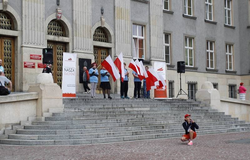 Protest KWW Stonoga Partia Polska. Katowice. 25.09.2015