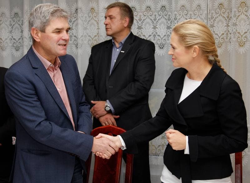 Barbara Nowacka. Breakfast with Trade Unions. 08.10.2015
