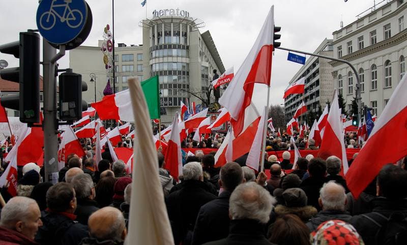 Freedom and Solidarity March. Warsaw. 13.12.2015
